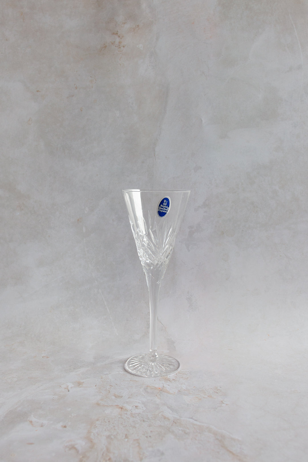 new old stock vintage 17 piece set, royal doulton hand made crystal