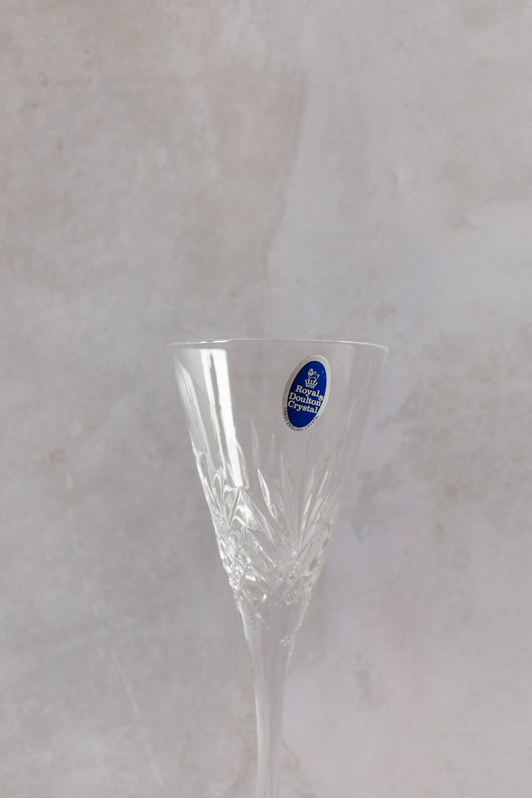 new old stock vintage 17 piece set, royal doulton hand made crystal