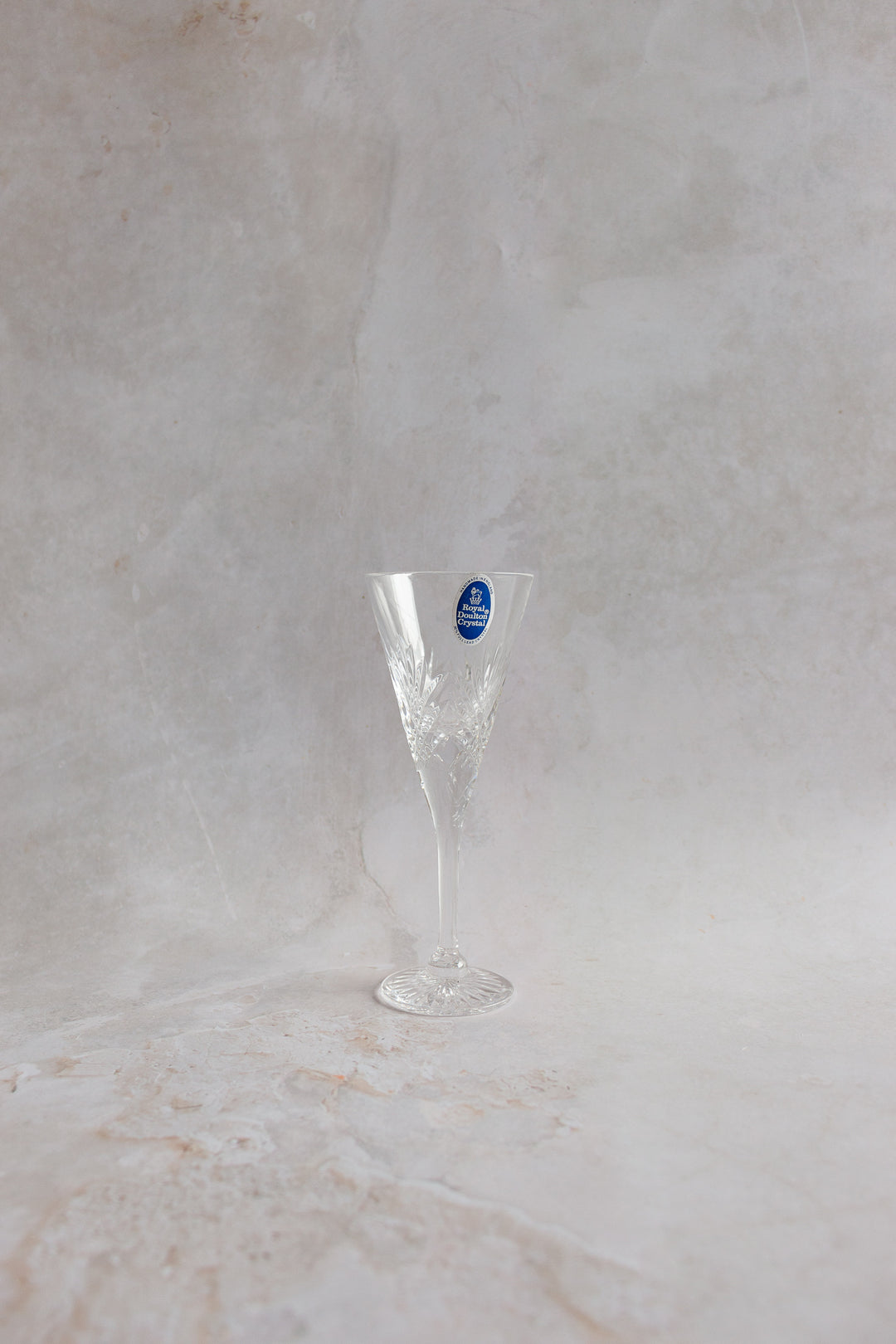 new old stock vintage 17 piece set, royal doulton hand made crystal