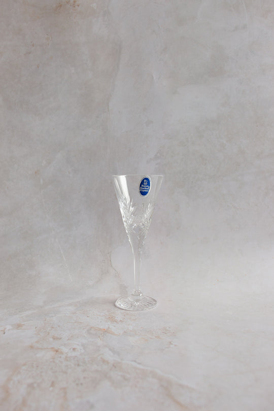 new old stock vintage 17 piece set, royal doulton hand made crystal