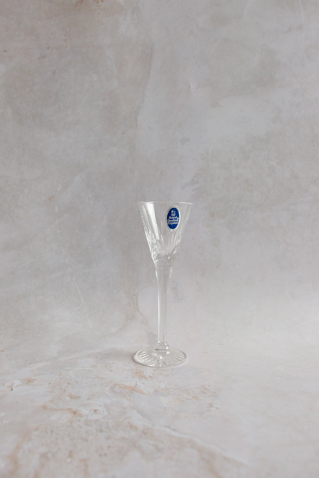 new old stock vintage 17 piece set, royal doulton hand made crystal