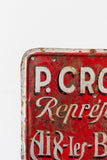 1930s french hand painted sign