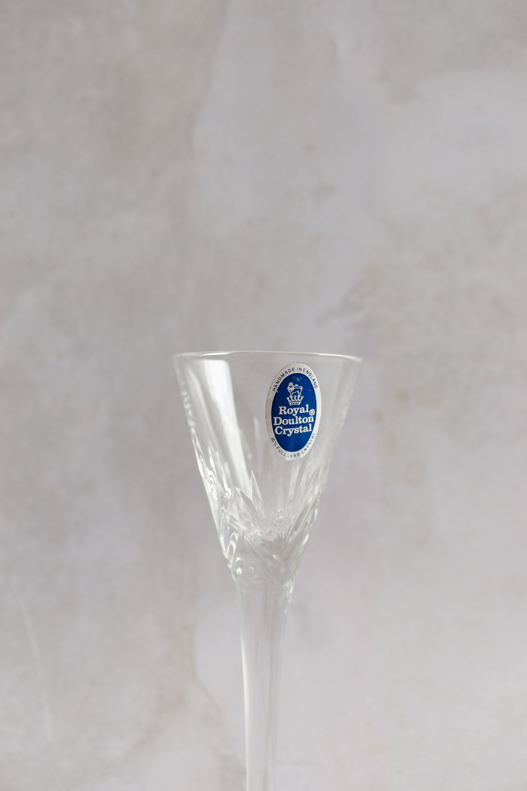 new old stock vintage 17 piece set, royal doulton hand made crystal