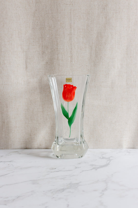 rare vintage french luminarc tulip vase