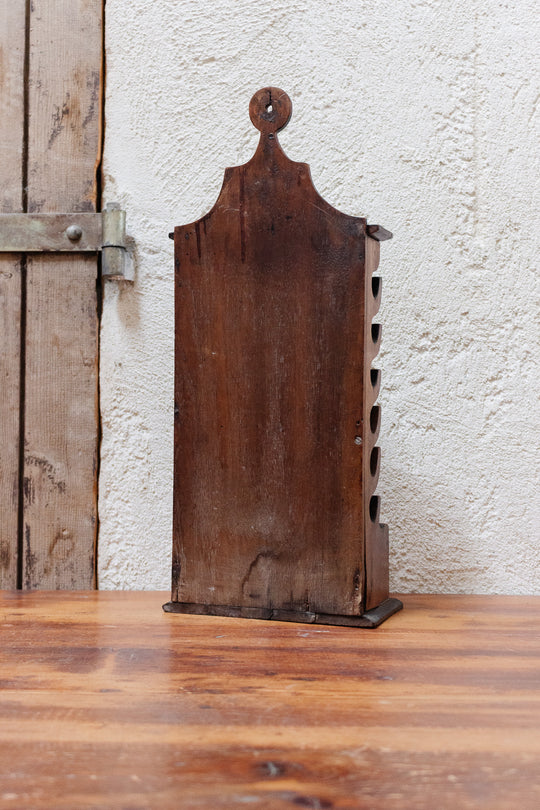 19th century french walnut knife rest box