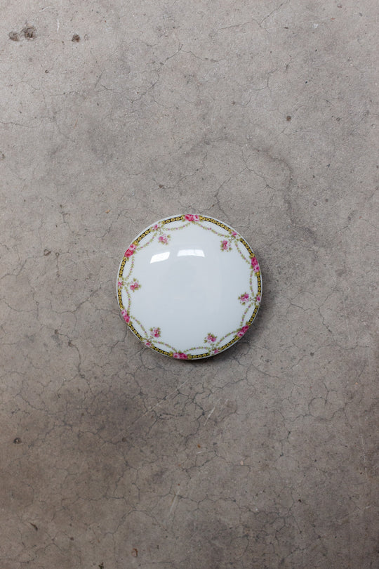 antique french limoges floral porcelain jewelry box