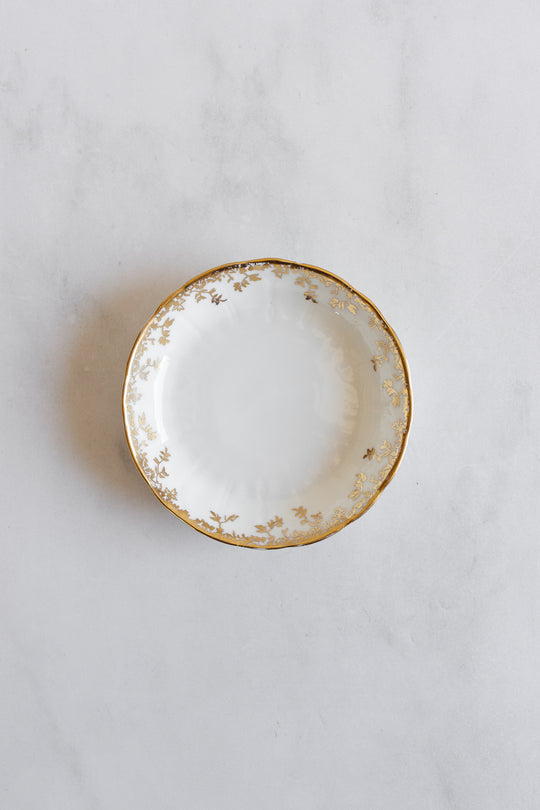 vintage aynsley porcelain catch all, set of 2