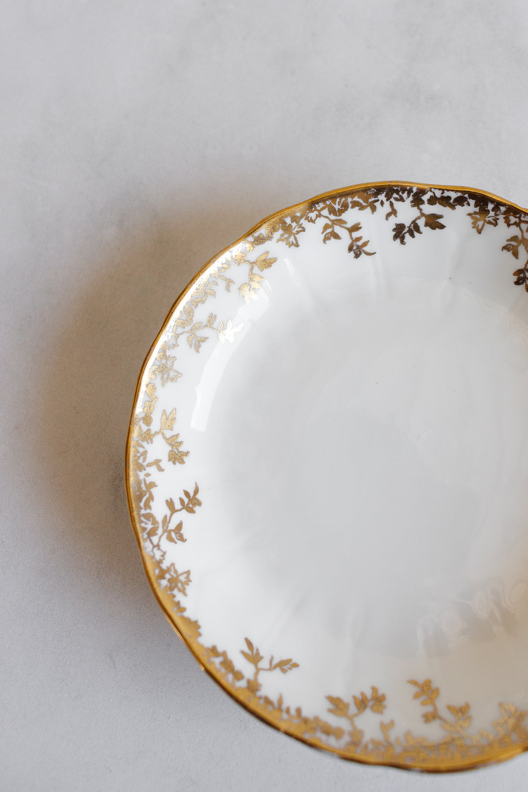 vintage aynsley porcelain catch all, set of 2