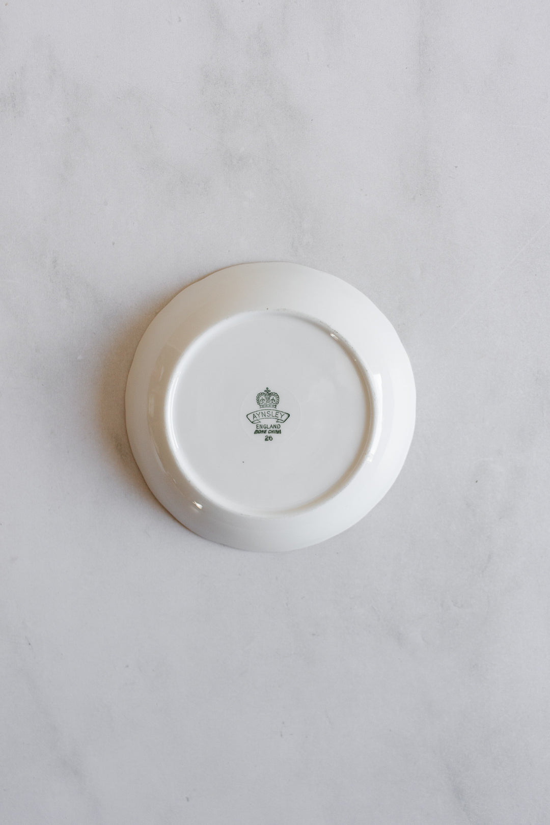 vintage aynsley porcelain catch all, set of 2