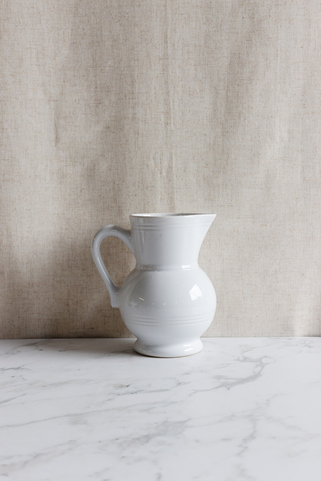 vintage french emile henry glazed pitcher