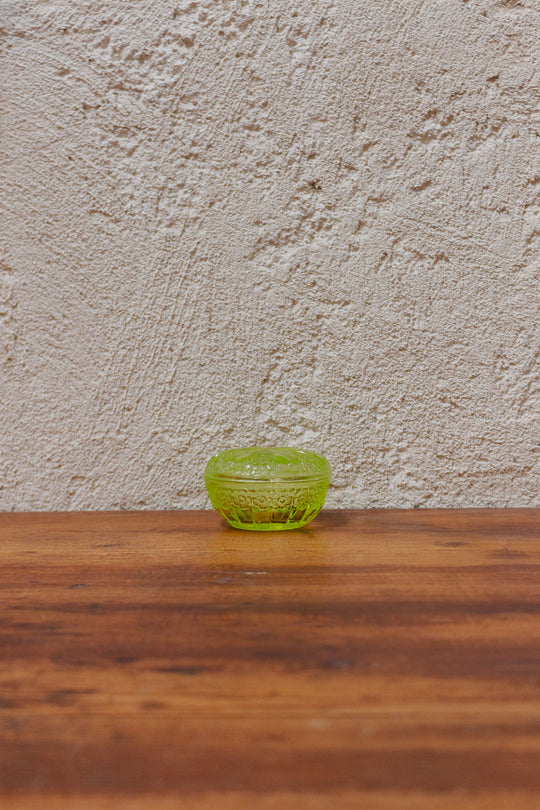 rare antique french green uranium glass trinket box