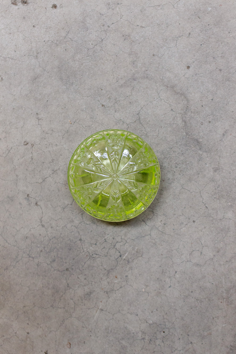 rare antique french green uranium glass trinket box