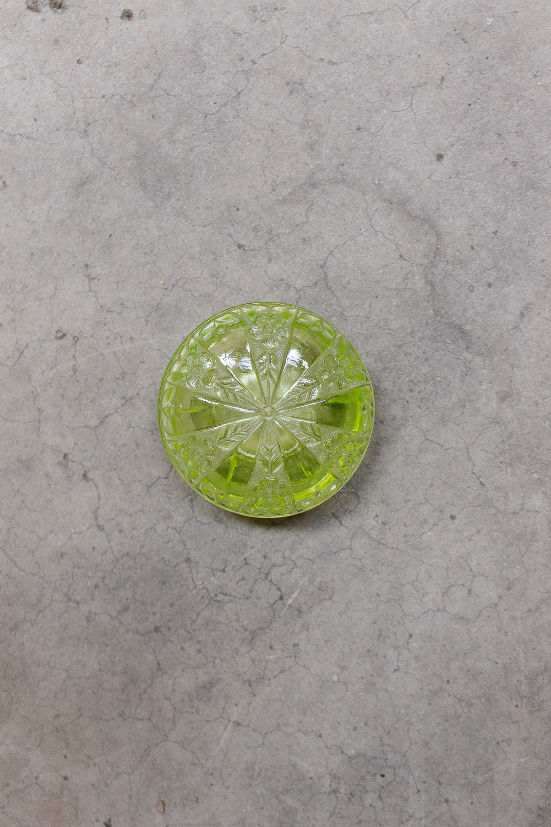 rare antique french green uranium glass trinket box