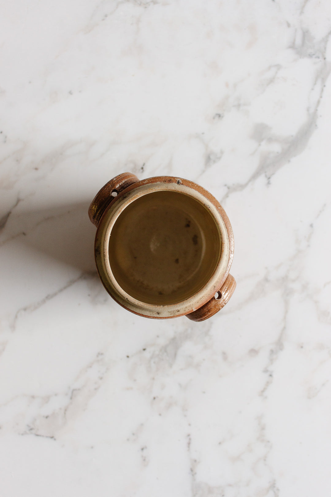 antique french  confit pot