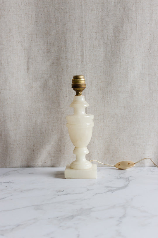 antique french alabaster lamp