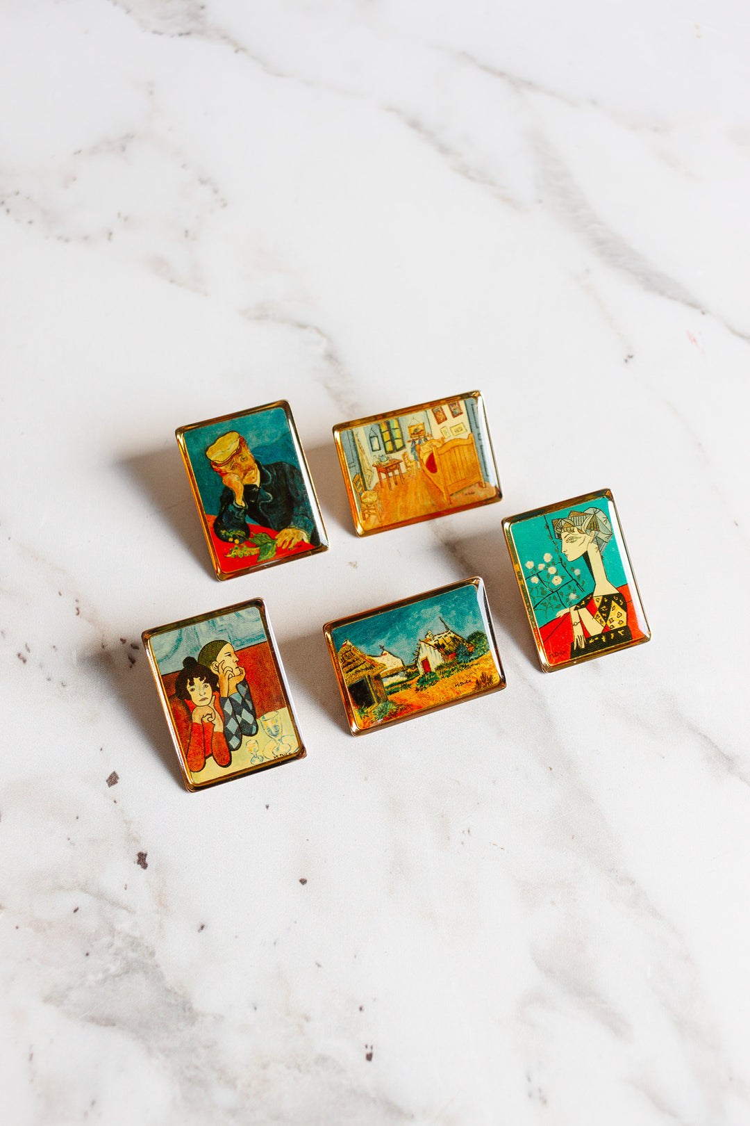 rare vintage french art pins