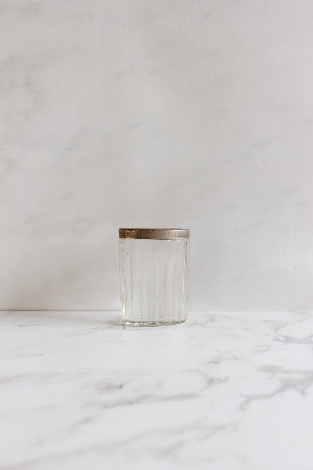 art nouveau decorative french glass vanity jar