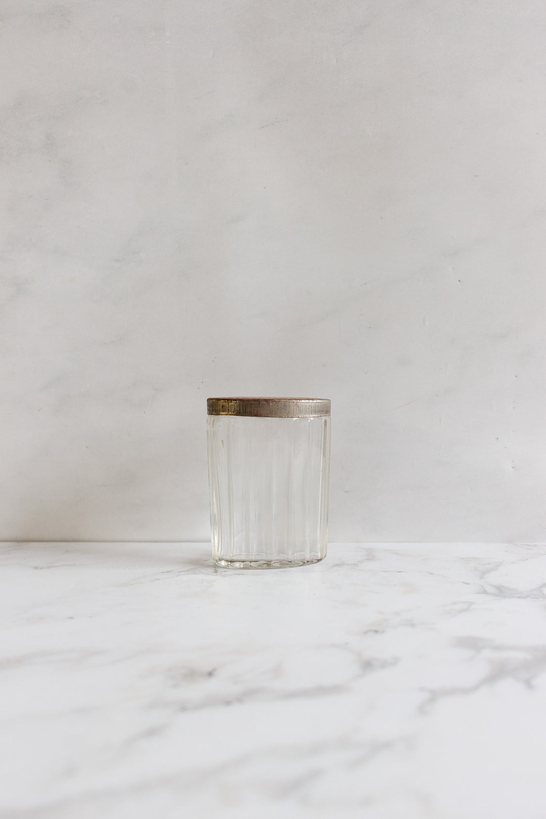 art nouveau decorative french glass vanity jar