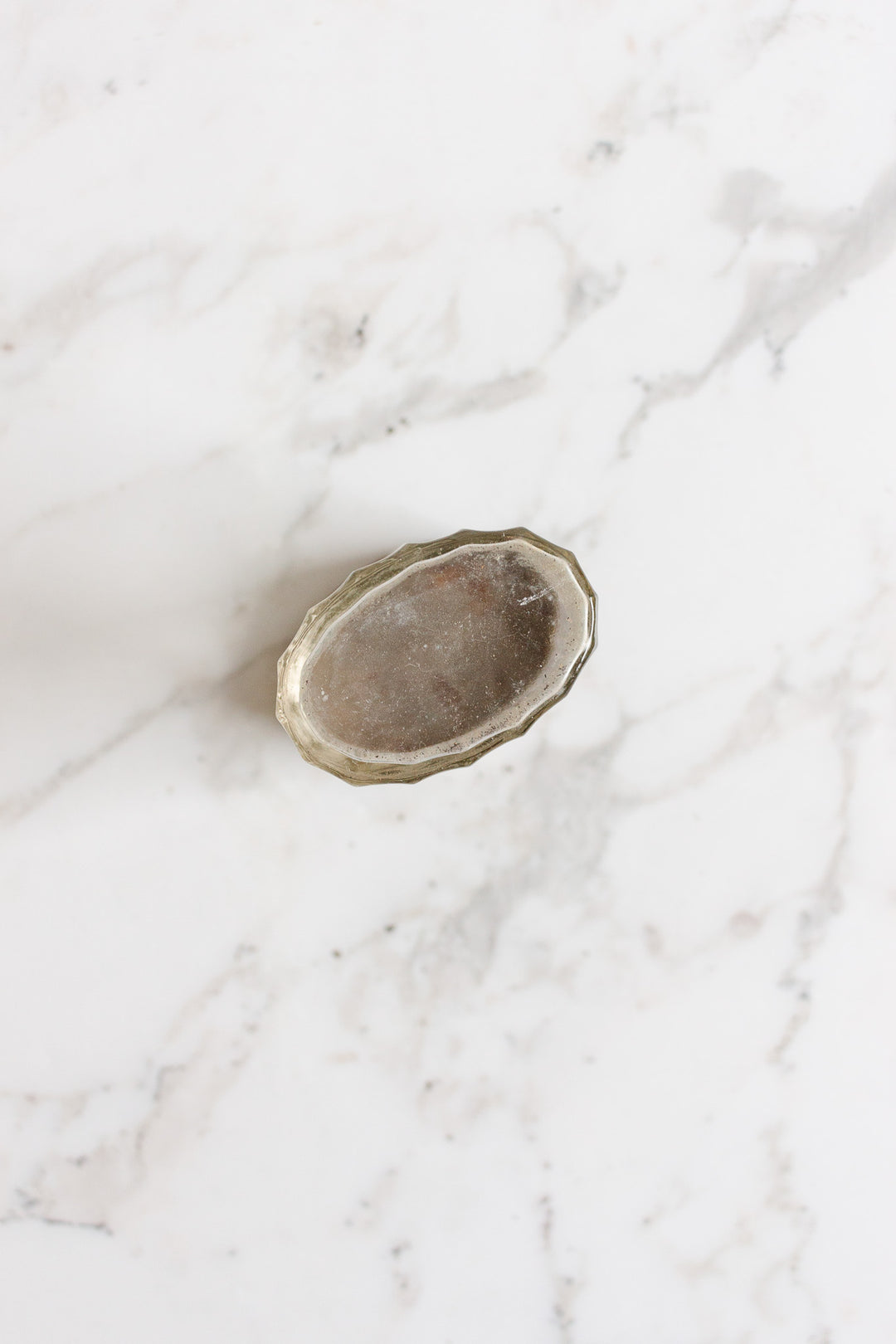 art nouveau decorative french glass vanity jar