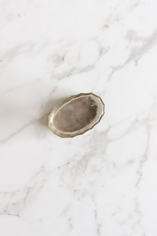 art nouveau decorative french glass vanity jar