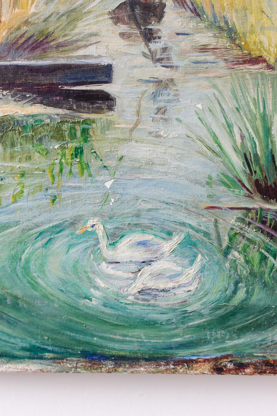 oiseaux dans un étang