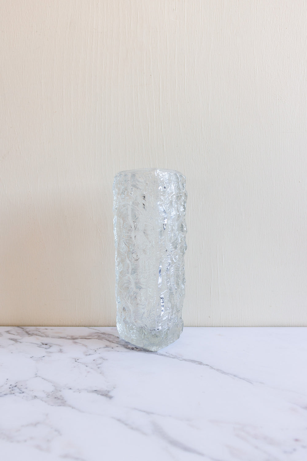 midcentury French art glass vase