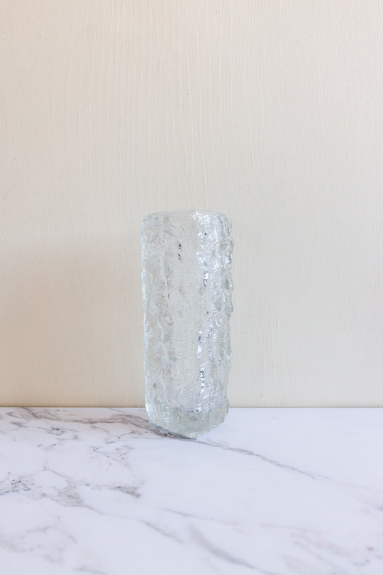 midcentury French art glass vase