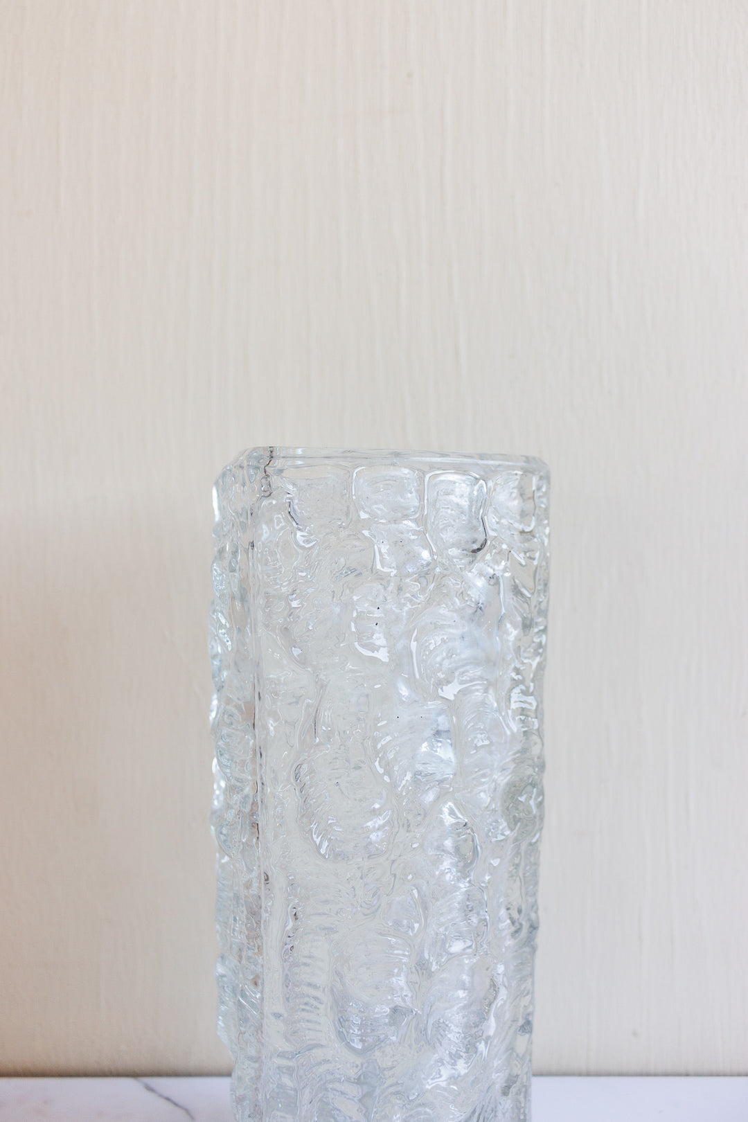 midcentury French art glass vase