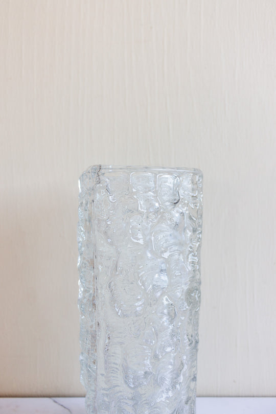 midcentury French art glass vase
