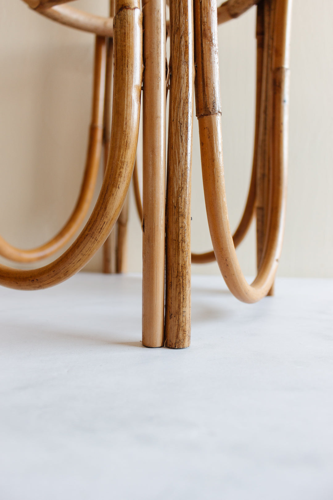 vintage french bamboo plant stand