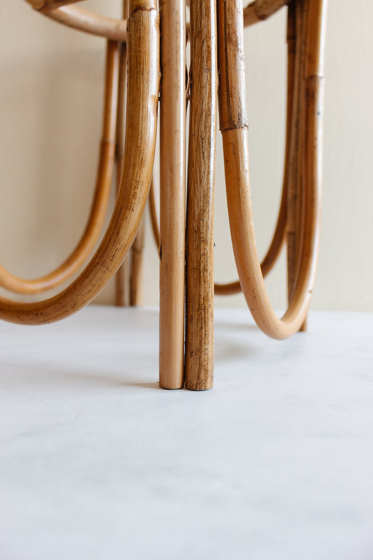 vintage french bamboo plant stand
