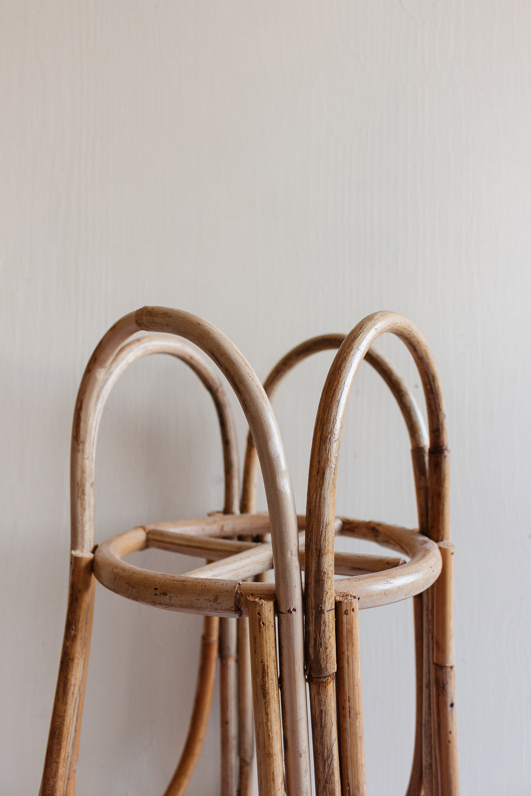 vintage french bamboo plant stand