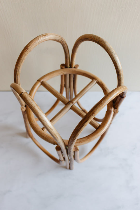 vintage french bamboo plant stand