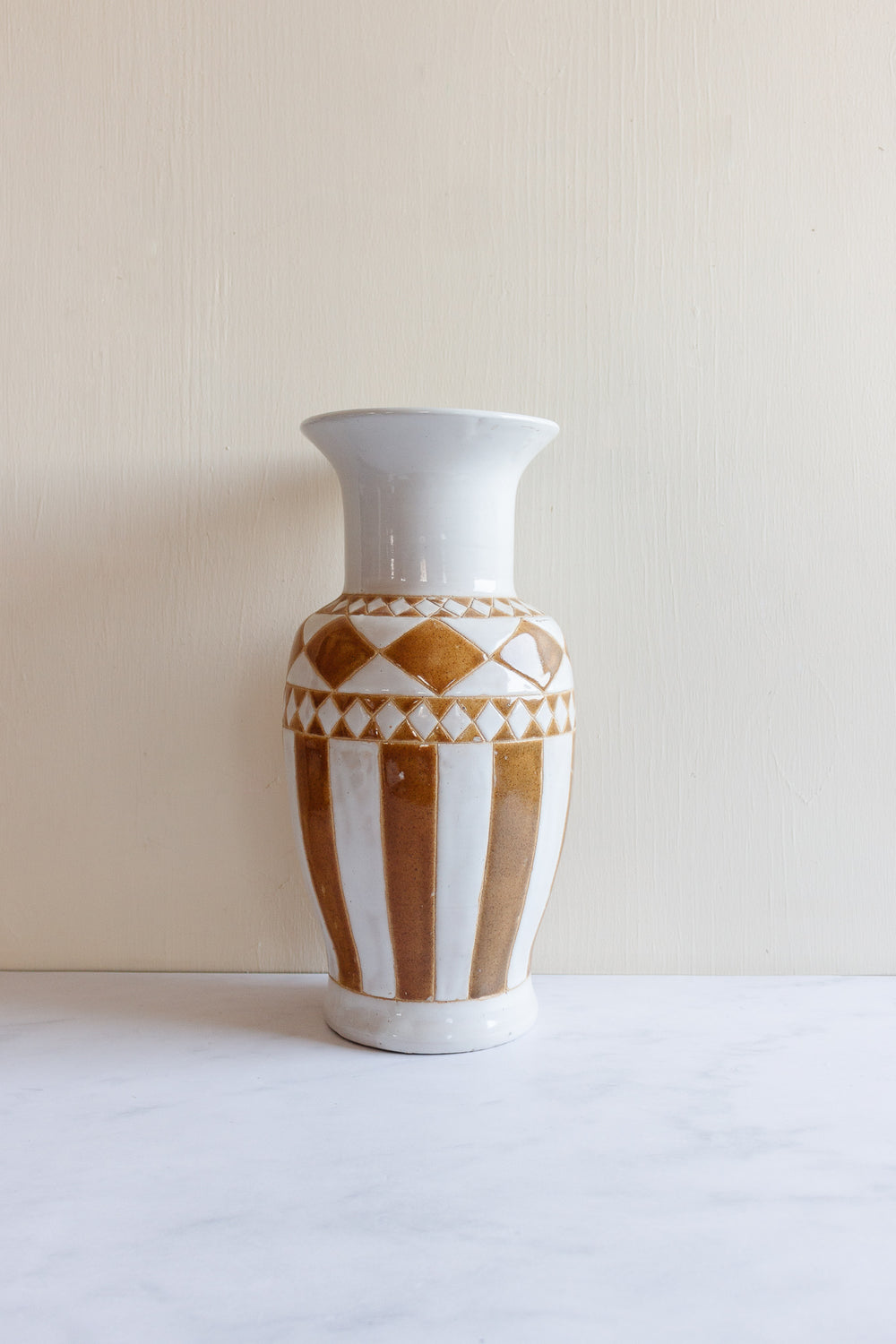 vintage italian handpainted pottery vase