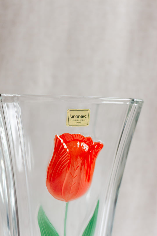 rare vintage french luminarc tulip vase
