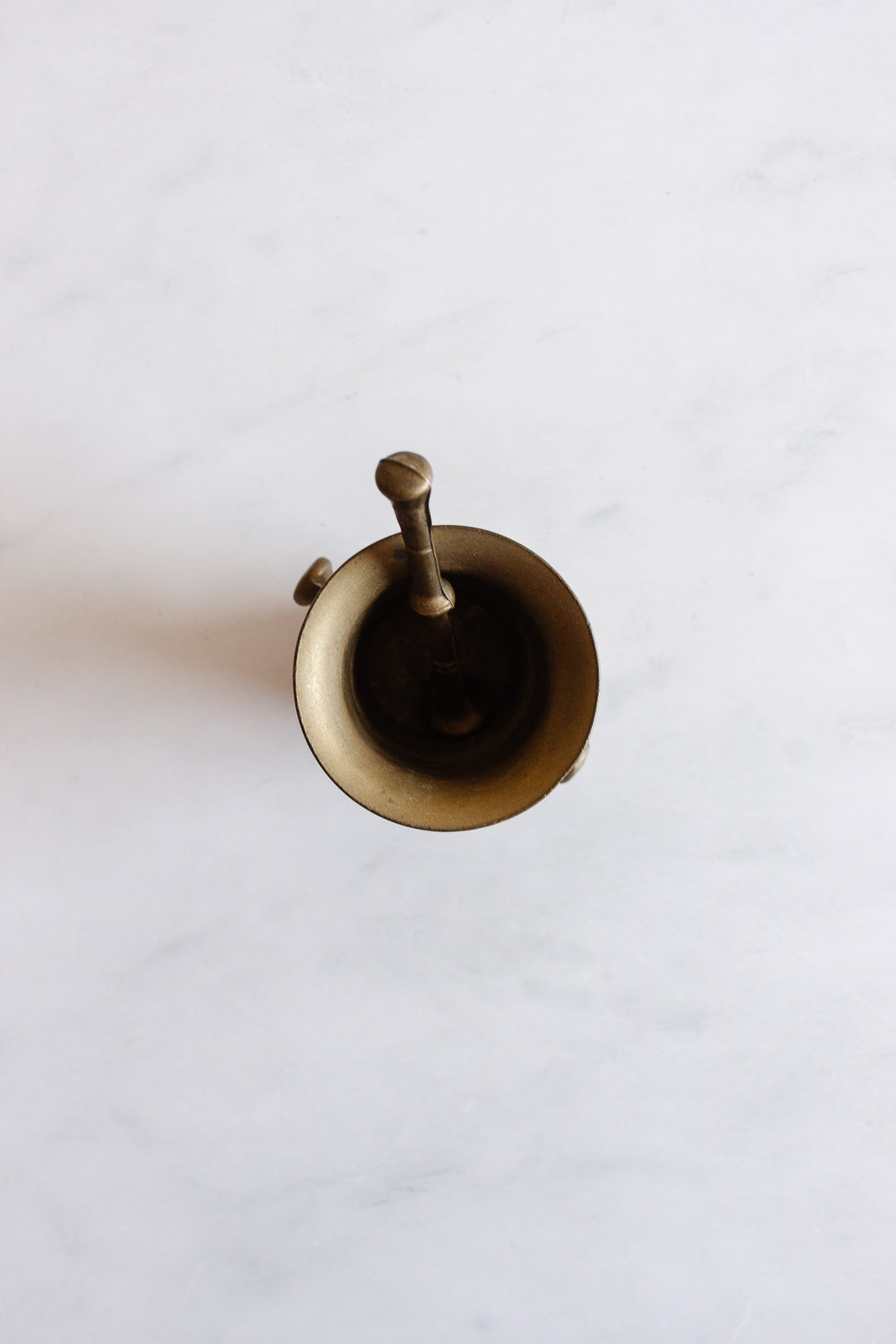 antique french brass “apothicaire” mortar and pestle