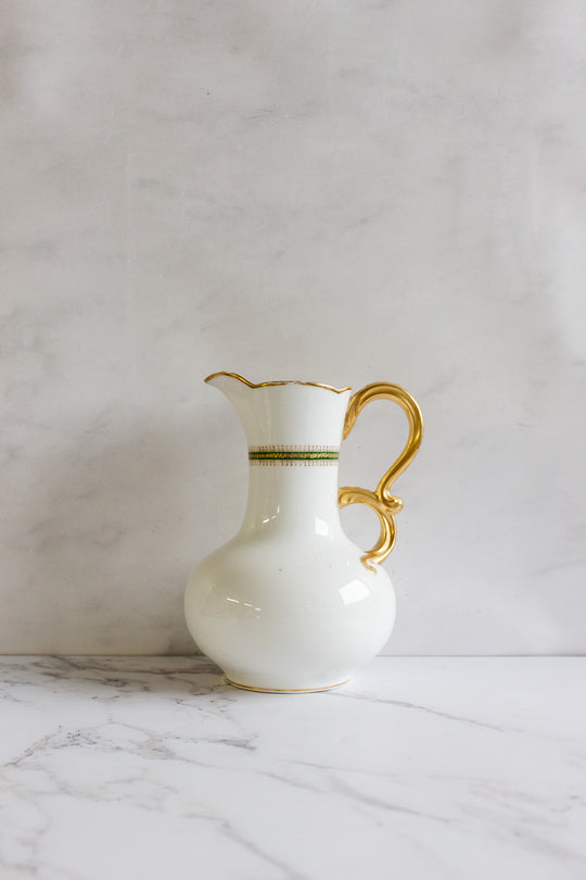 antique french j. pouyat limoges pitcher