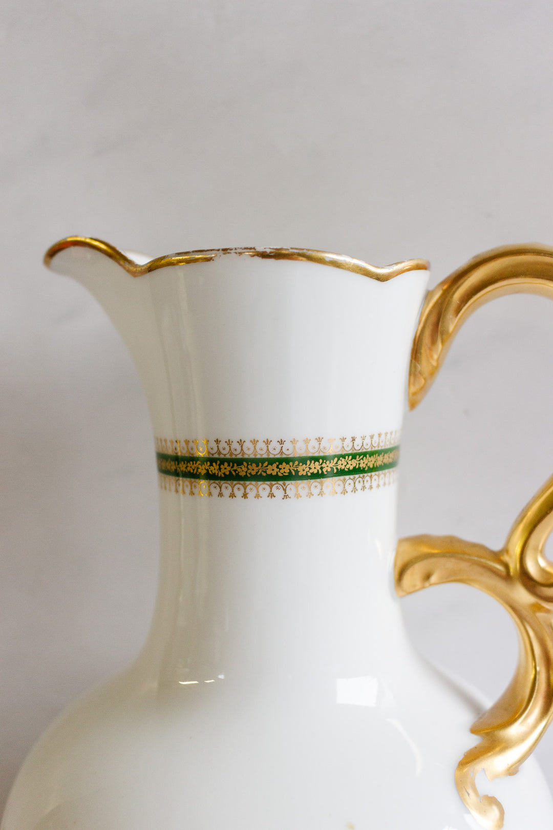 antique french j. pouyat limoges pitcher