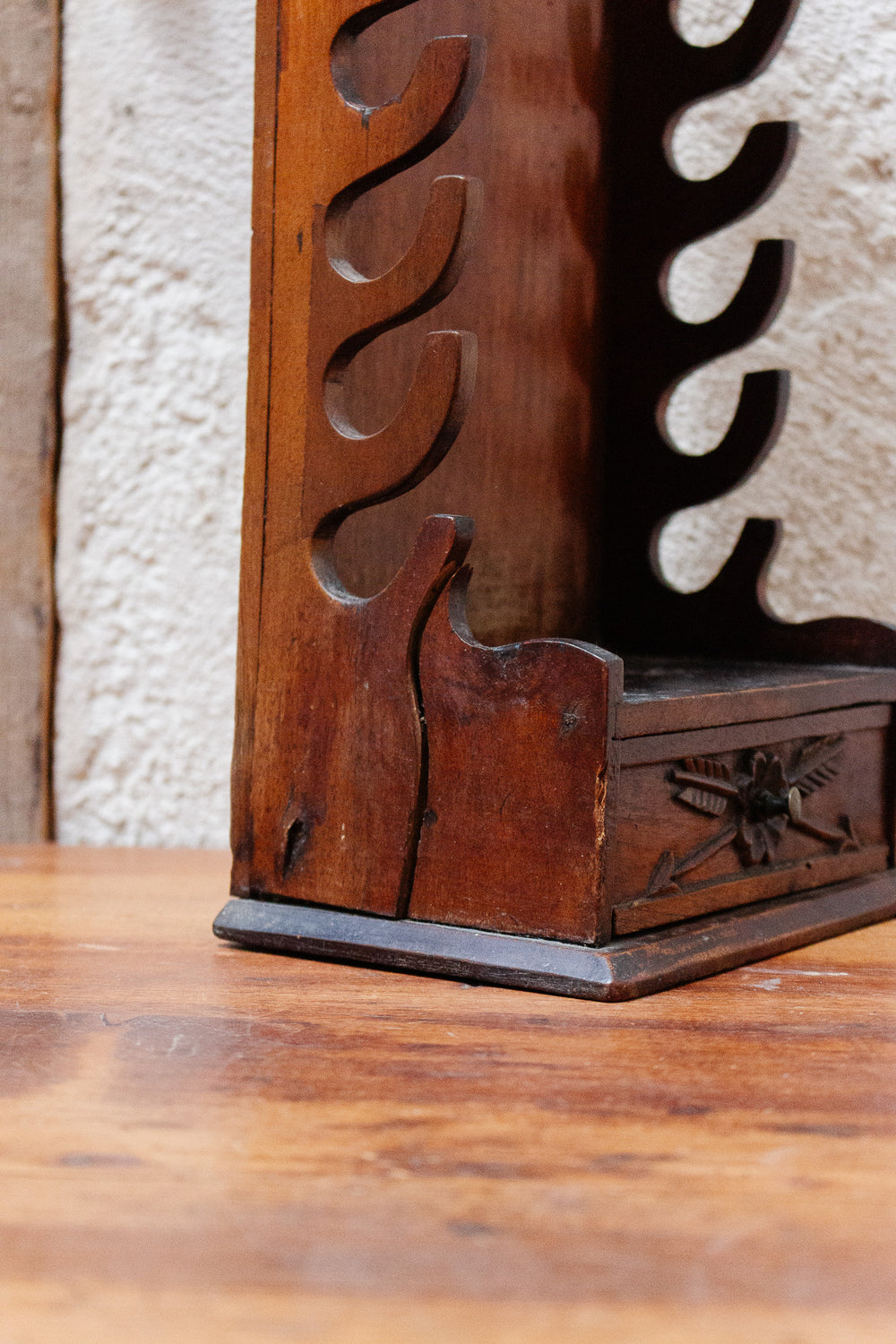 19th century french walnut knife rest box