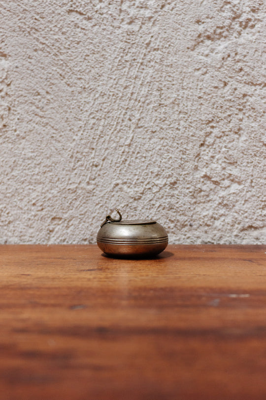 1960s french brass pocket ashtray