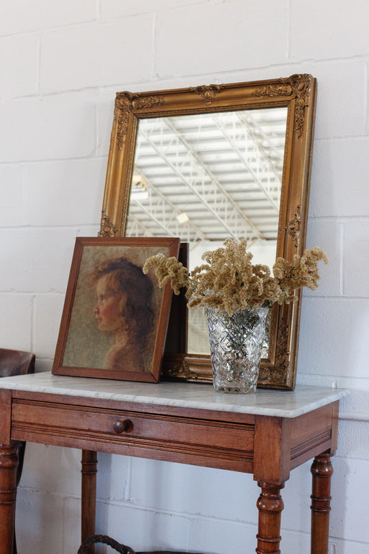 19th century French Napoleon gilt mirror