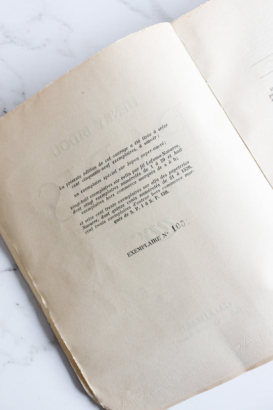 1930s book "Paris" by henry bidou