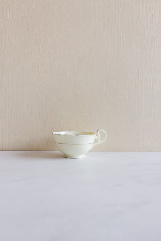 set of 2 floral antique Grafton teacups