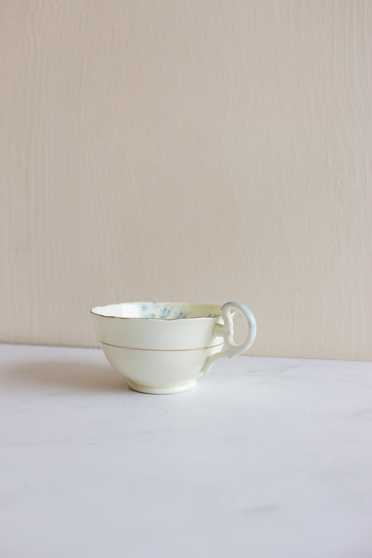 set of 2 floral antique Grafton teacups