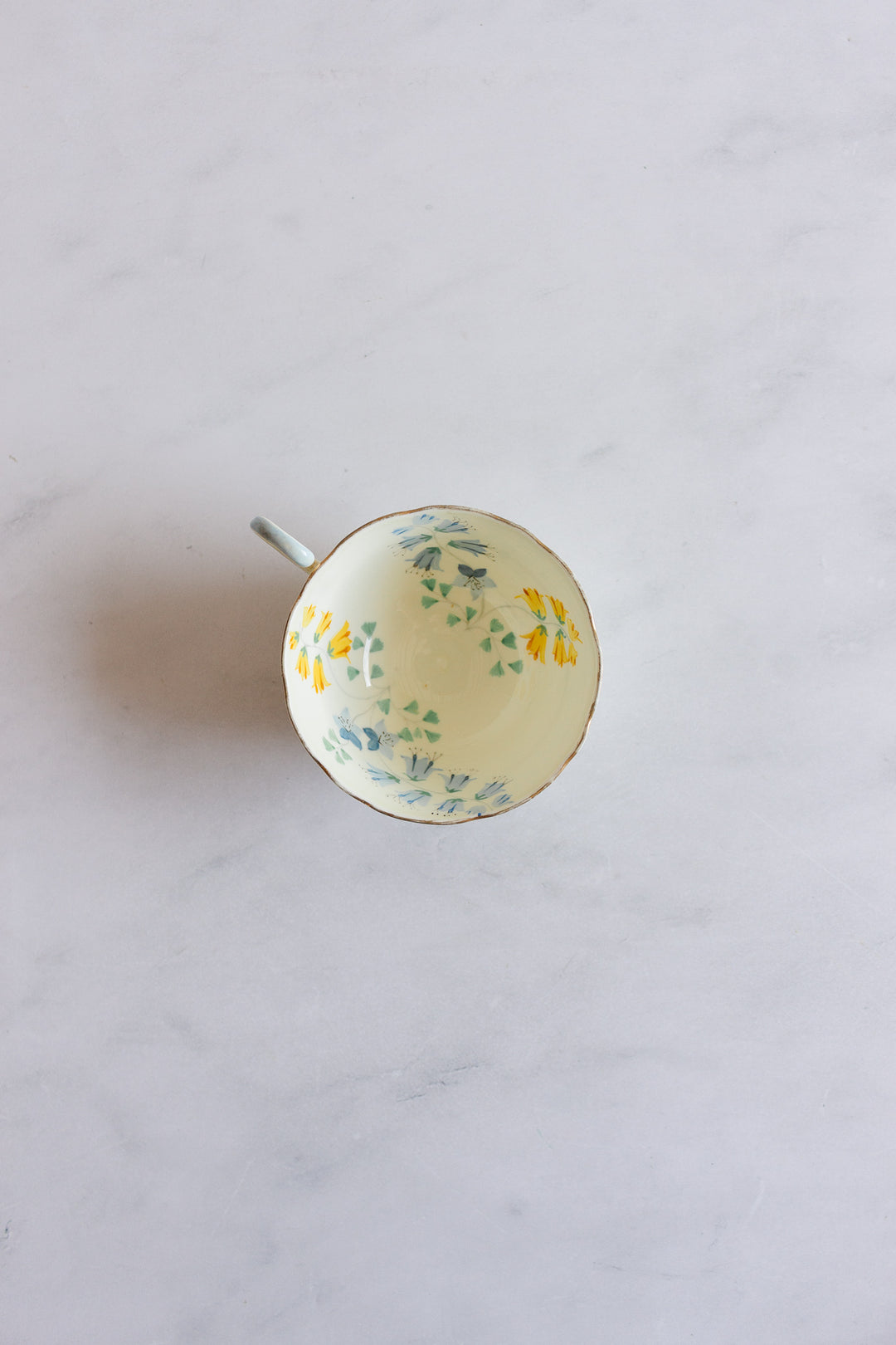 set of 2 floral antique Grafton teacups