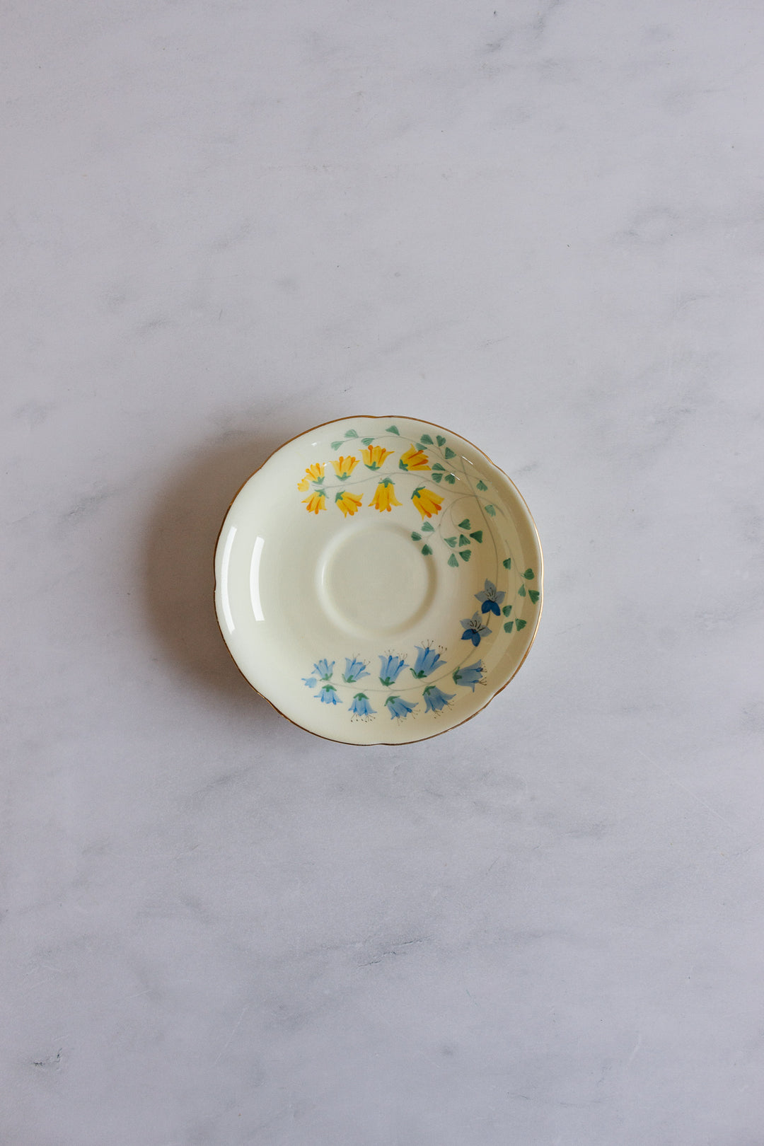 set of 2 floral antique Grafton teacups