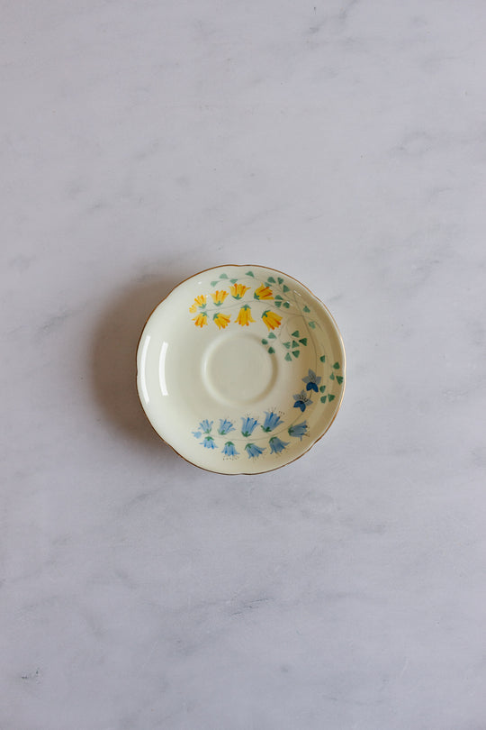 set of 2 floral antique Grafton teacups