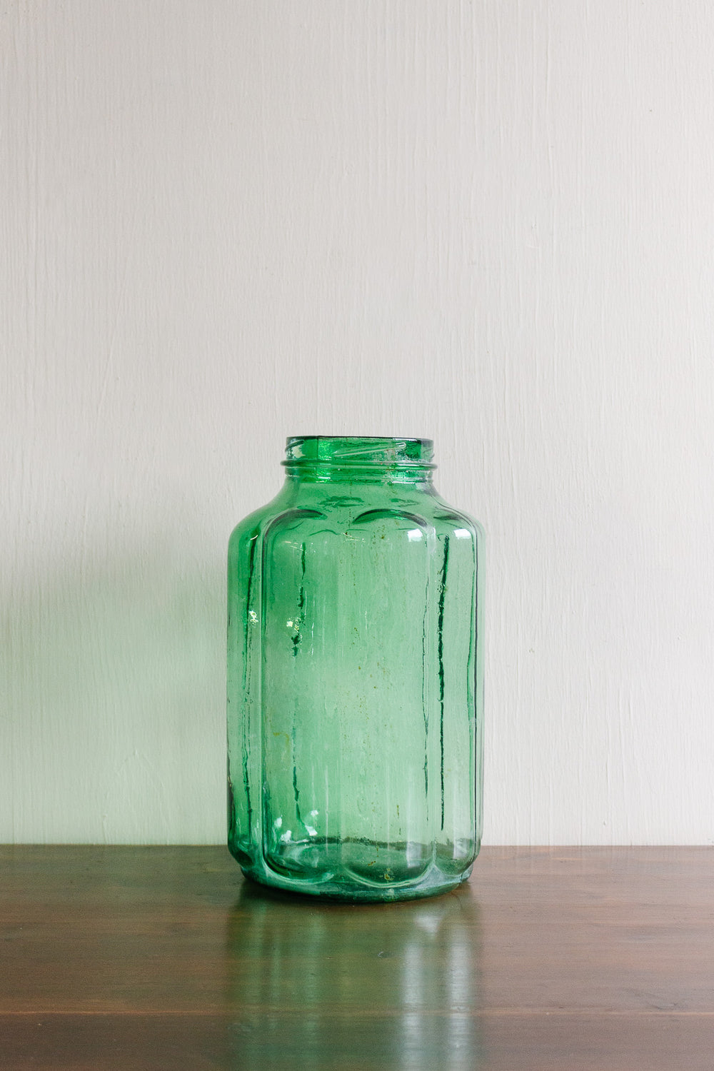 antique french green glazed pickling jar