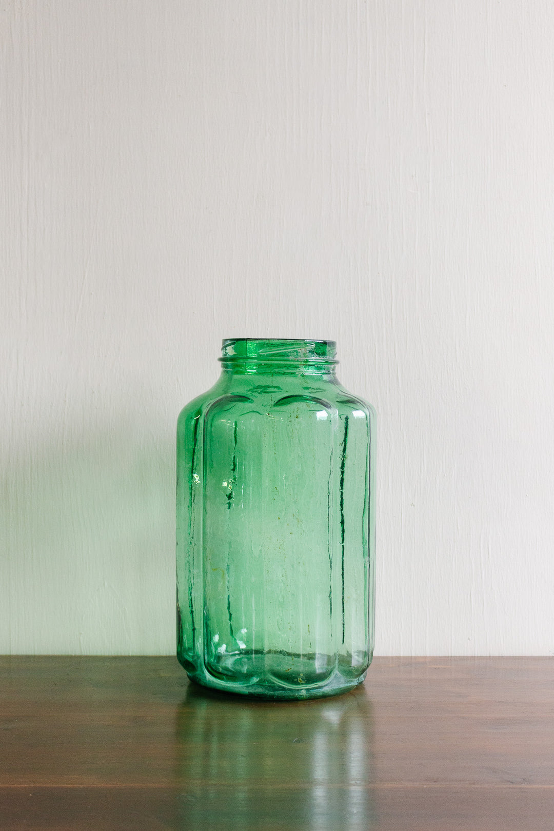 antique french green glazed pickling jar