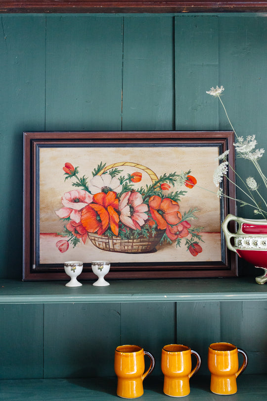 le bouquet dans le panier